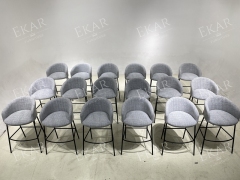 Modern Bar Stool – Sleek Design with Durable Metal and Natural Materials