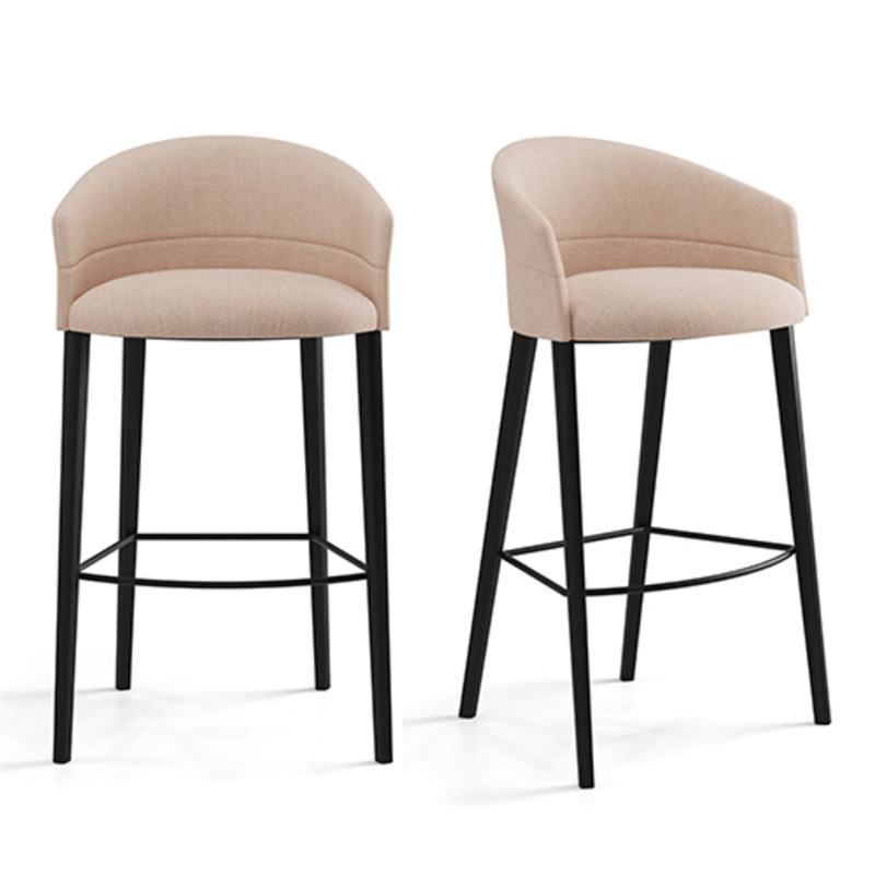 Modern Bar Stool – Sleek Design with Durable Metal and Natural Materials