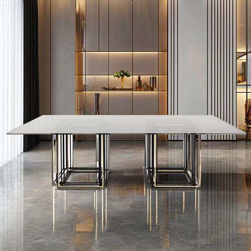Modern Rectangular Dining Table – Sleek Design with a Durable Finish