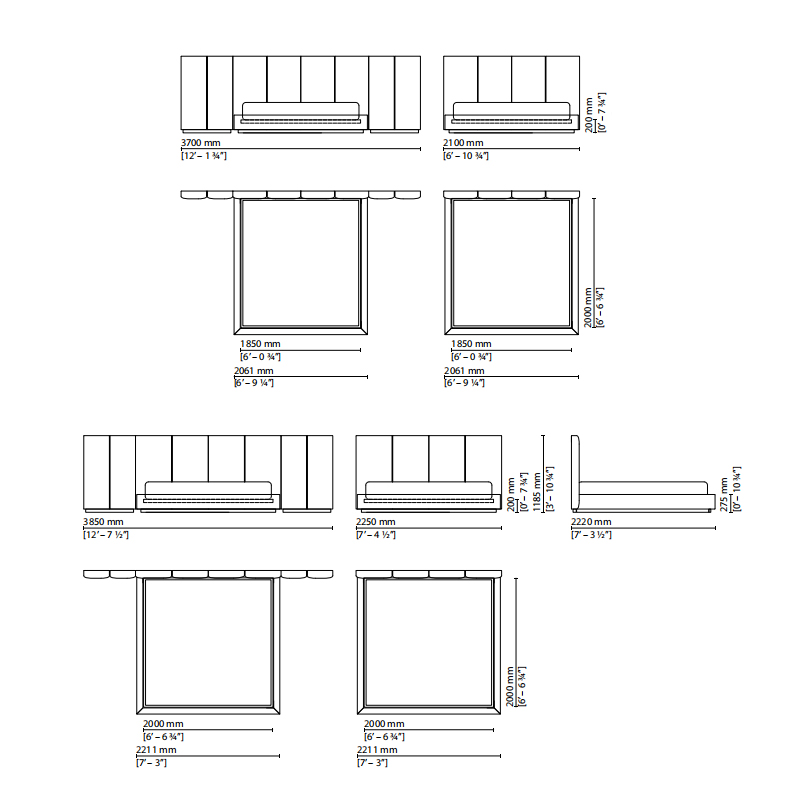 Modern Widescreen Bed – Sleek Design for Ultimate Bedroom Comfort and Style
