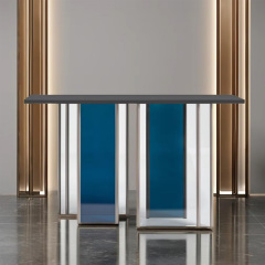 Modern Glass Hallway Cabinet – Sleek Design for Elegant Display and Storage
