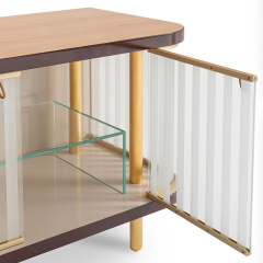 Modern Glass TV Cabinet – Sleek Design with Functional Storage Solutions