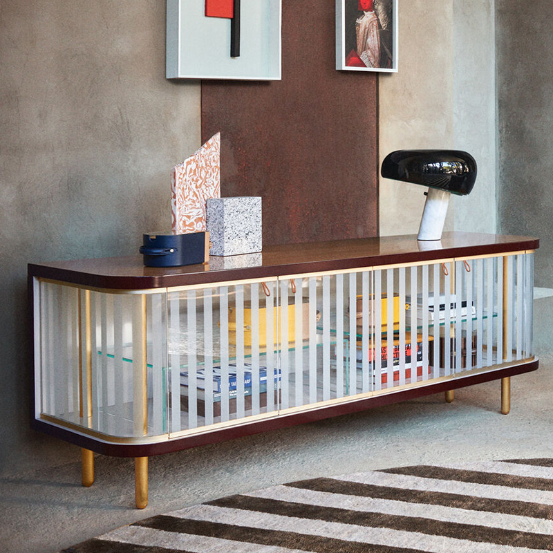 Modern Glass TV Cabinet – Sleek Design with Functional Storage Solutions