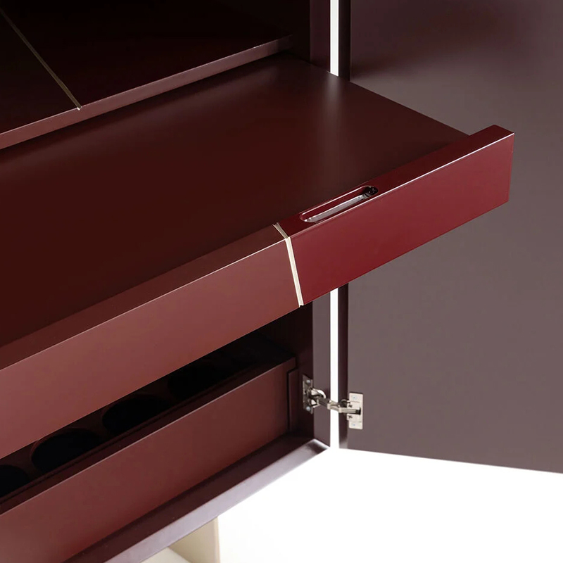 Modern Wood Veneer Shoe Cabinet – Stylish Design with Sleek Metal Legs