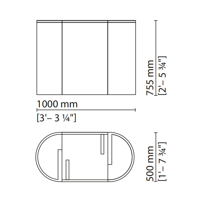 Modern Oval Dressing Table – Sleek Design with Ample Storage and Elegance