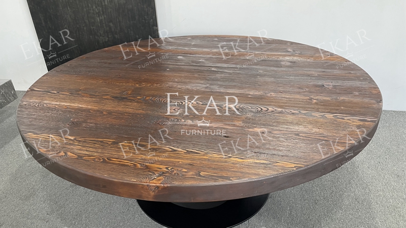 Modern Round Metal Dining Table – Sleek Design for Contemporary Dining Spaces