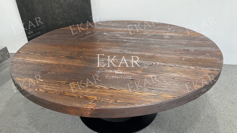 Modern Round Metal Dining Table – Sleek Design for Contemporary Dining Spaces
