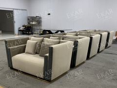 Modern Velvet Multi-Seater Sofa – Luxurious Comfort with Sleek Design