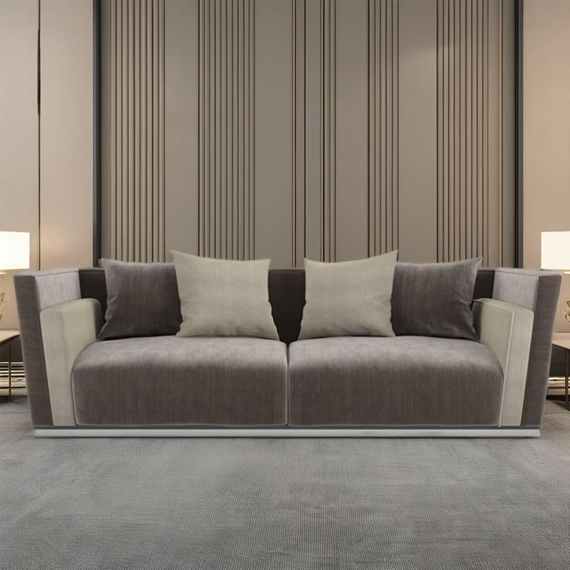 Modern Velvet Multi-Seater Sofa – Luxurious Comfort with Sleek Design