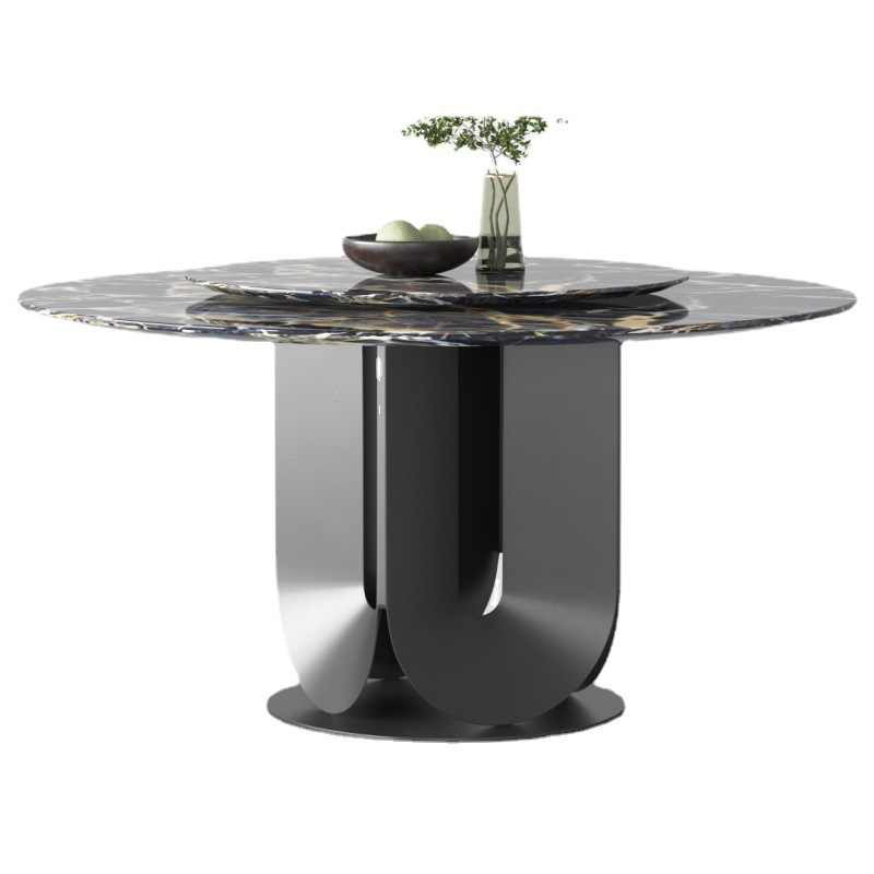 Modern Round Metal Dining Table – Sleek Design for Contemporary Dining Spaces