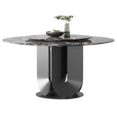 Modern Round Metal Dining Table – Sleek Design for Contemporary Dining Spaces