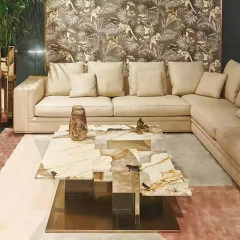 Modern Irregular Marble Coffee Table – Unique Design for Contemporary Living