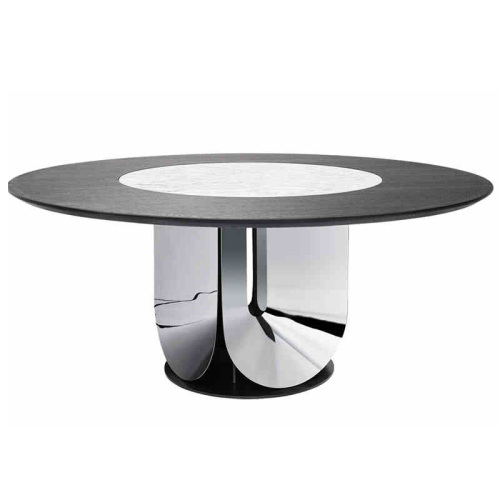 Modern Round Metal Dining Table – Sleek Design for Contemporary Dining Spaces