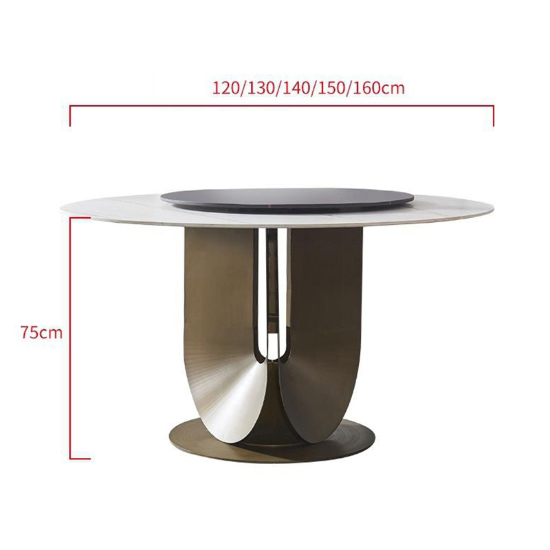 Modern Round Metal Dining Table – Sleek Design for Contemporary Dining Spaces