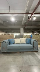 Modern Embroidered Logo Sofa – Luxurious Soft Cushions for Ultimate Comfort