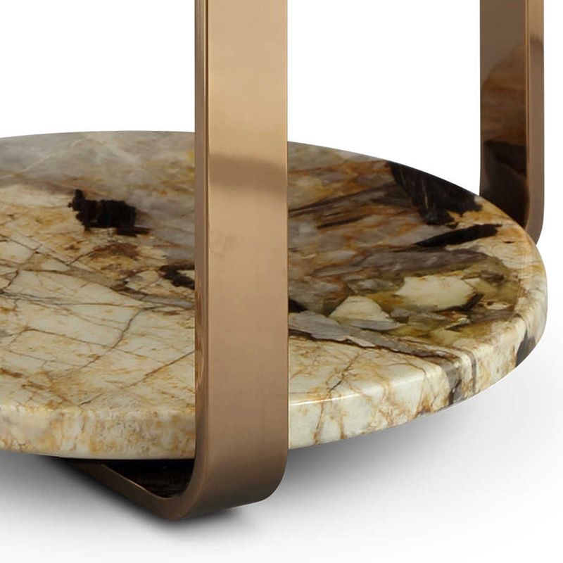 Modern Irregular Oval Marble Coffee Table – Unique Centerpiece for Living Rooms