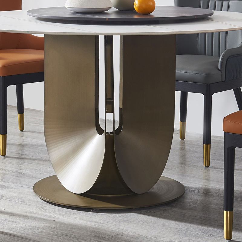 Modern Round Metal Dining Table – Sleek Design for Contemporary Dining Spaces