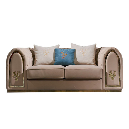 Modern Embroidered Logo Sofa – Luxurious Soft Cushions for Ultimate Comfort