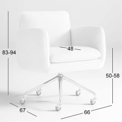 Modern Office Chair with Optional Wheels – Versatile and Comfortable Seating Solution