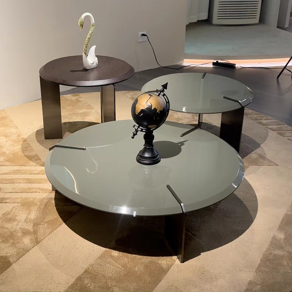 Modern Round Coffee Table Set – Sleek Design and Functionality for Contemporary Living Spaces