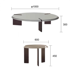 Modern Round Coffee Table Set – Sleek Design and Functionality for Contemporary Living Spaces