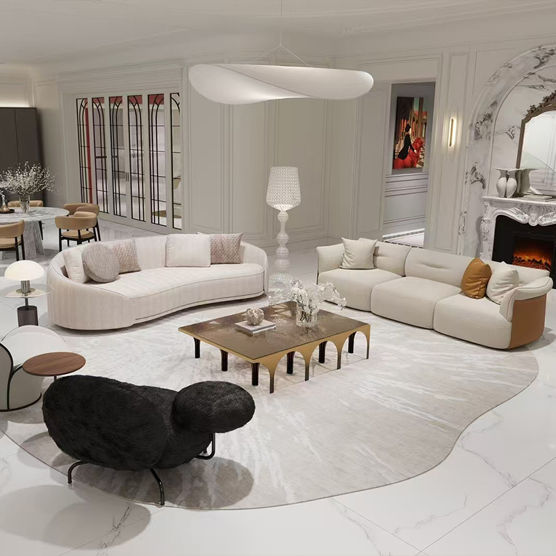 Creative Irregular Metal Coffee Table – Sleek Design for Contemporary Spaces