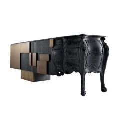 Modern Solid Wood Entryway Cabinet – Unique Design for Stylish and Functional Hallway Storage