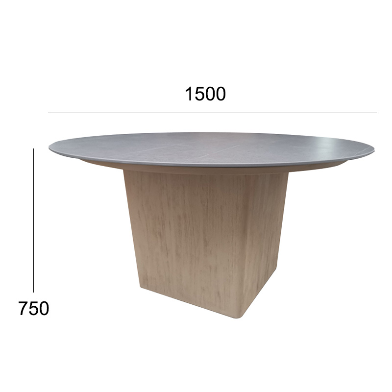 Modern Outdoor Round Dining Table – Durable and Waterproof for Outdoor Spaces