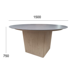 Modern Outdoor Round Dining Table – Durable and Waterproof for Outdoor Spaces