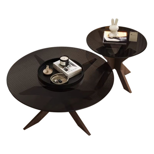 Modern Round Nesting Coffee Table – Perfect for Versatile Living Room Arrangements