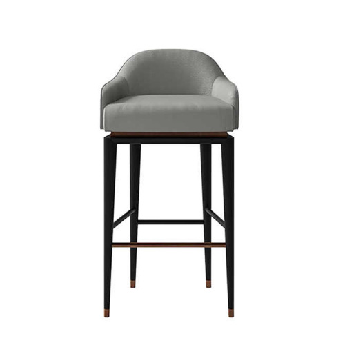 Modern Metal Leg Bar Chair with Cushioned Seat – Functional and Stylish Dining Seating