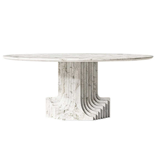 Modern Round Marble Dining Table – Elegant and Durable for Contemporary Dining Spaces