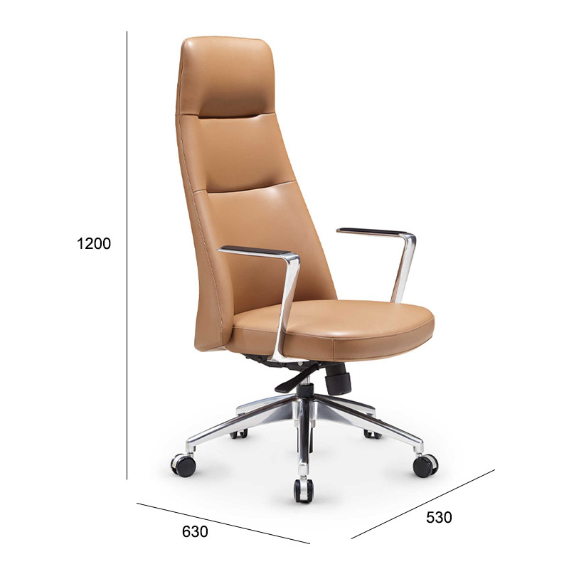 Adjustable Height Office Chair with Wheels for Comfort and Mobility