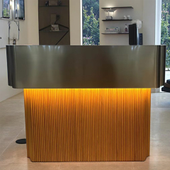 Modern Reception Desk with Sleek Design and Functional Storage for Professional Office Spaces