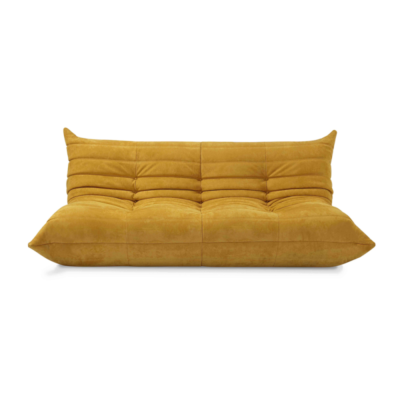 Modern Wrinkle-Textured Suede Sofa for Stylish and Comfortable Living Room Seating