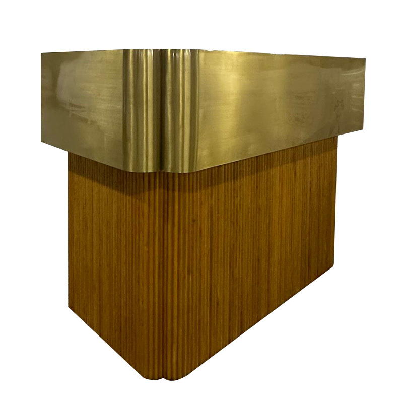 Modern Reception Desk with Sleek Design and Functional Storage for Professional Office Spaces