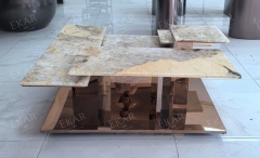 Modern Irregular Marble Coffee Table – Unique Design for Contemporary Living