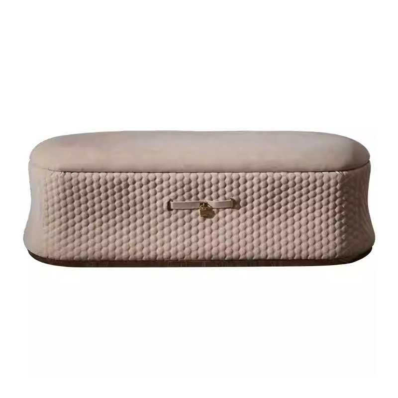 Modern Bedroom Bench with Diamond Stitching for Stylish and Functional Bedroom Decor