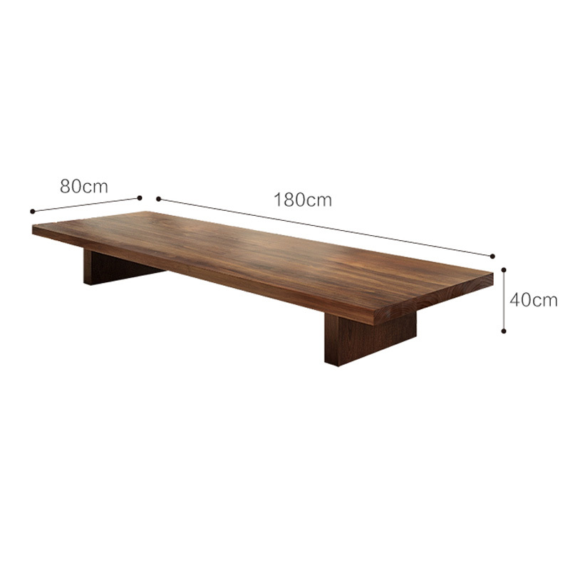 Modern Solid Wood Long Coffee Table