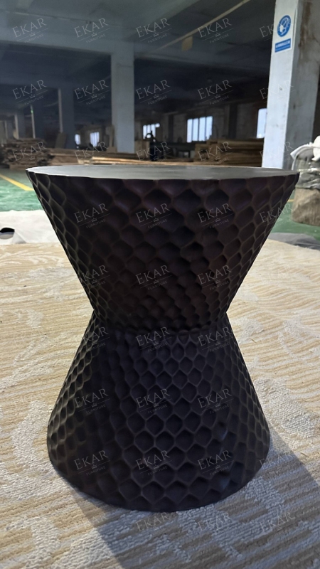 Modern design waterproof outdoor round corner table
