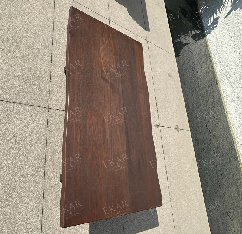 Modern Solid Wood Long Coffee Table