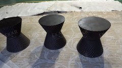 Modern design waterproof outdoor round corner table