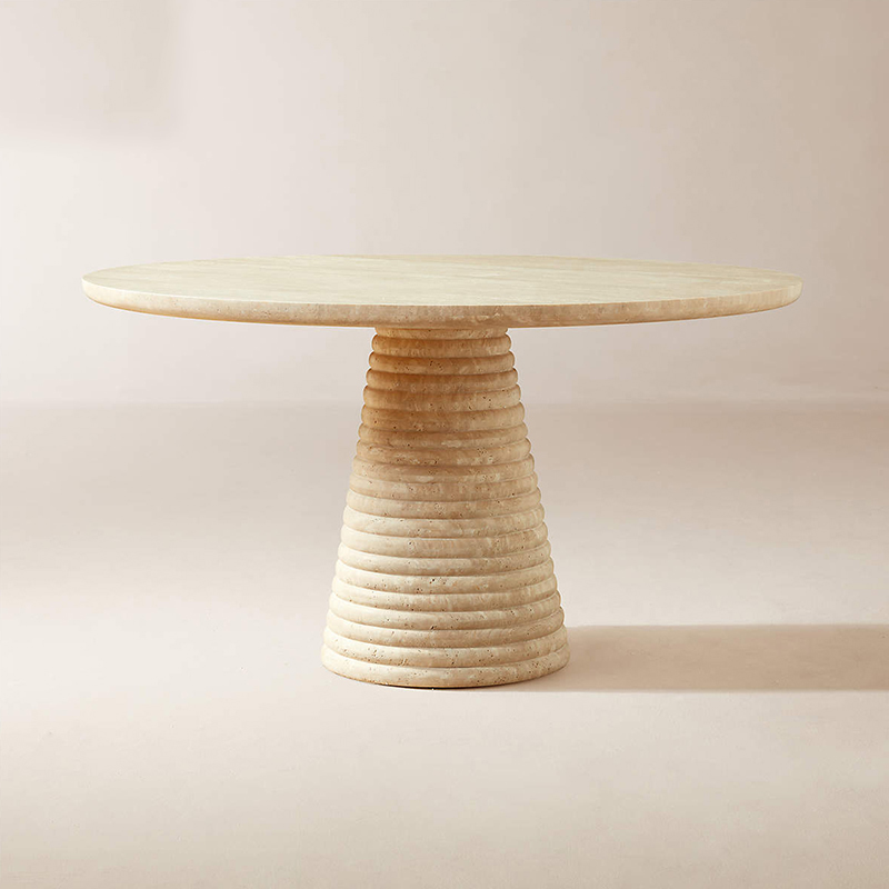 Modern Outdoor Round Side Table with Weather-Resistant Design for Patio and Garden Use