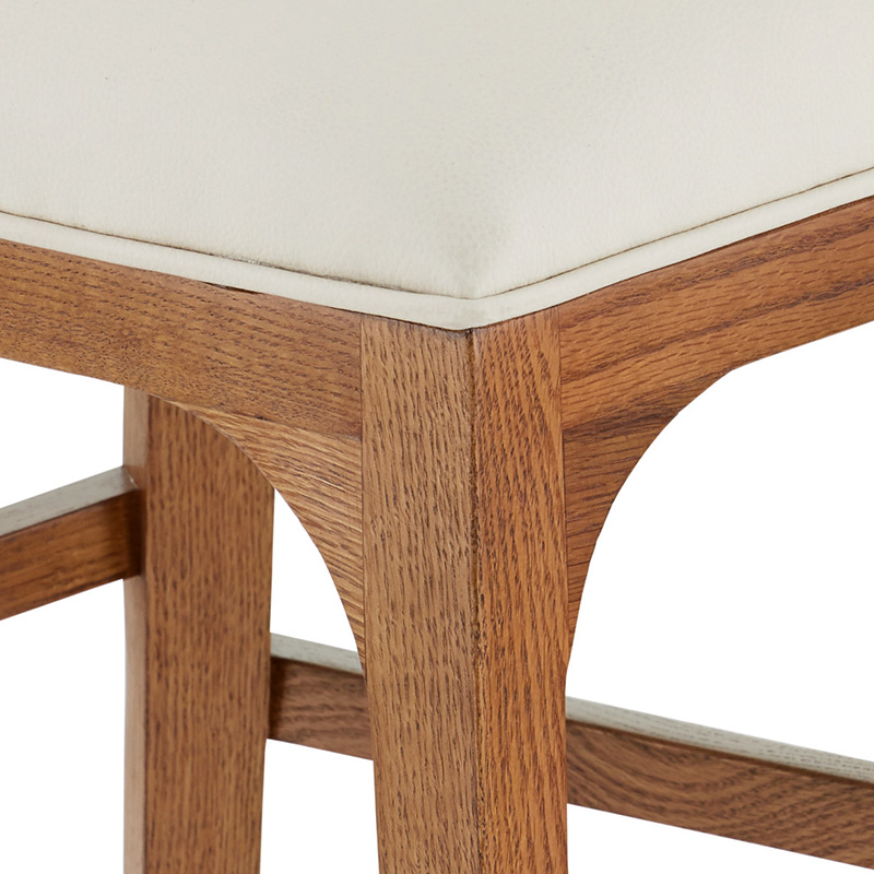 Modern Wood Leg Bar Stool for Dining Room or Kitchen