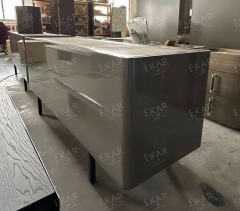 Modern Wooden TV Stand with Storage Compartments for Living Room