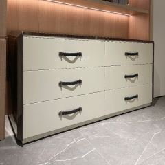 Modern Wooden Dresser with Multiple Drawers for Bedroom Storage