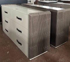 Modern Wooden Dresser with Multiple Drawers for Bedroom Storage