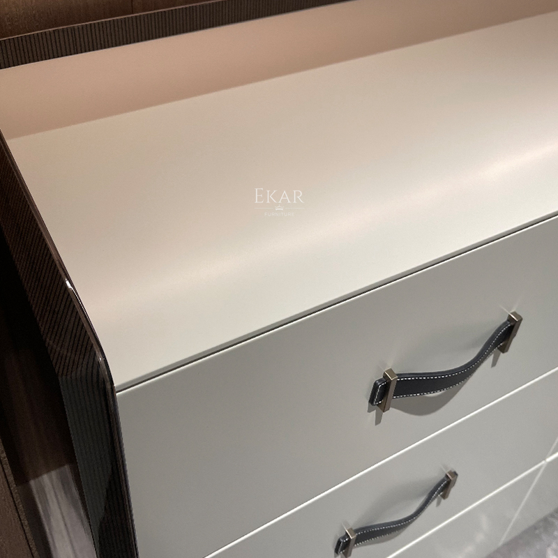 Modern Wooden Dresser with Multiple Drawers for Bedroom Storage