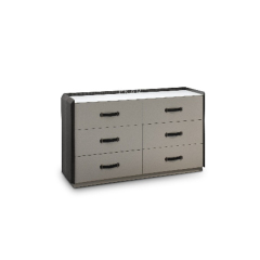 Modern Wooden Dresser with Multiple Drawers for Bedroom Storage