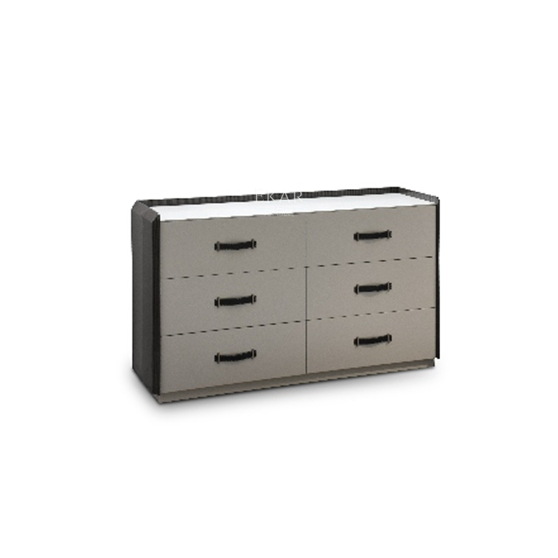 Modern Wooden Dresser with Multiple Drawers for Bedroom Storage